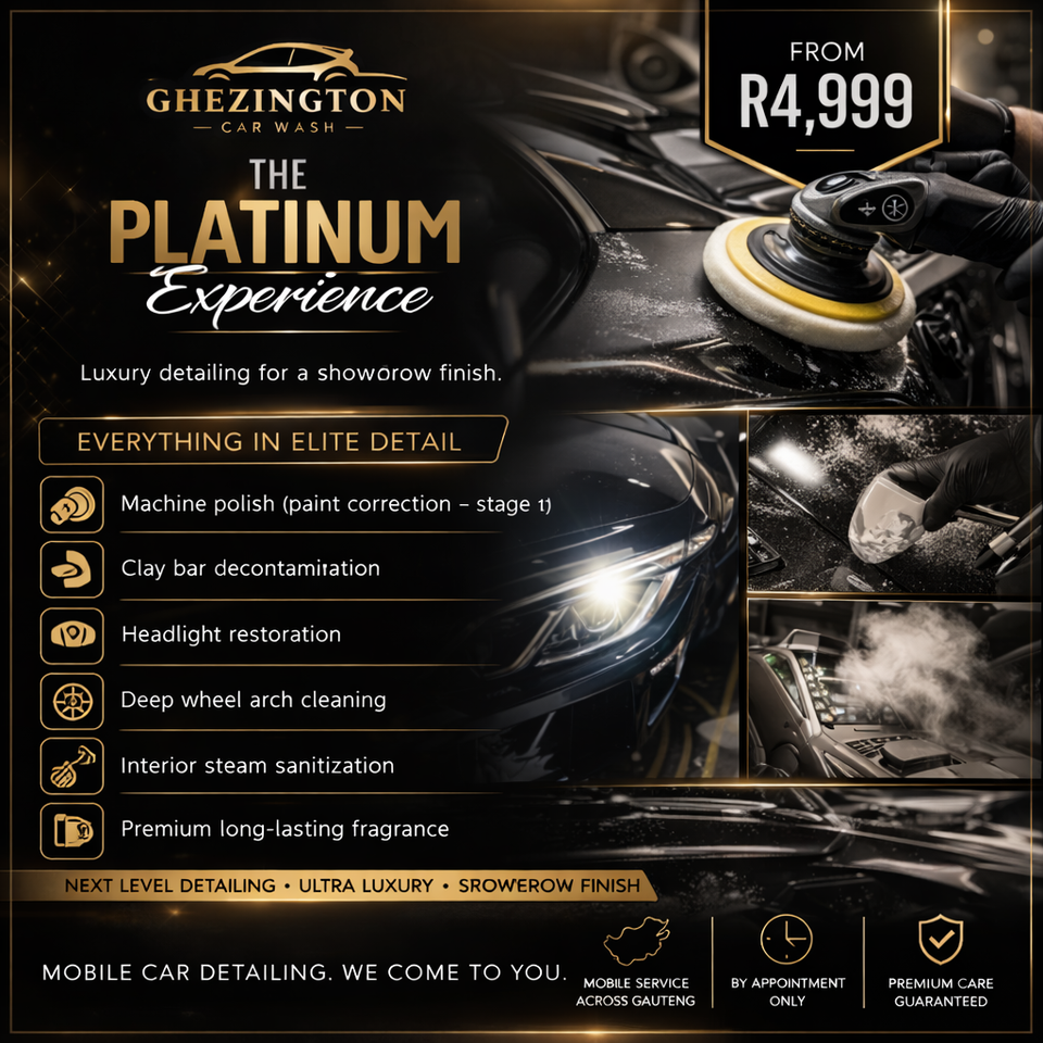The Platinum Experience – From R4,999